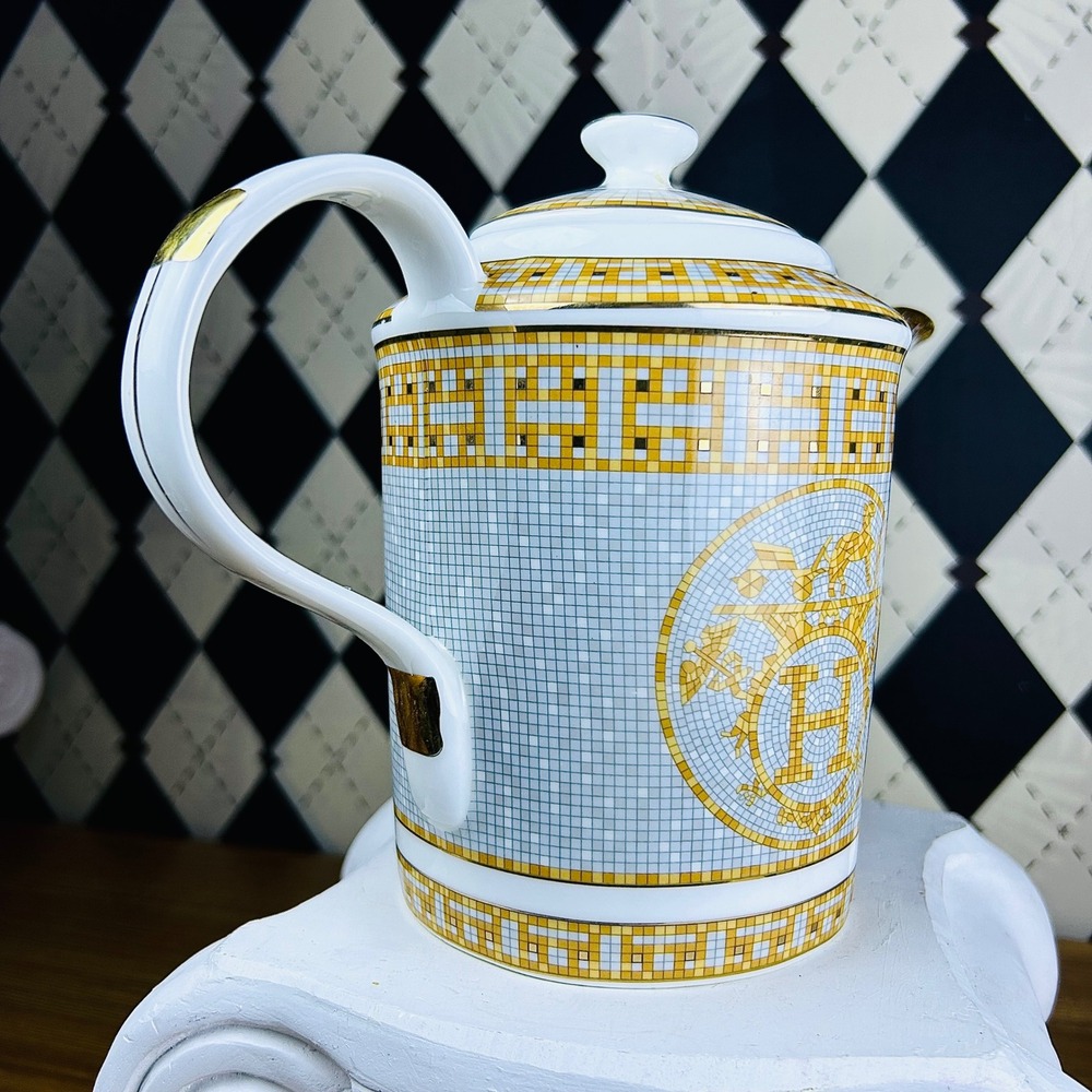 Hermès Mosaique au 24 Porcelain Teapot - Picture 5 of 6